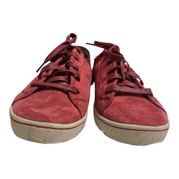 Hush Puppies Moyen Mauve Burgundy Suede Sneakers Women’s 9 Casual Classic Shoes - Picture 4 of 8